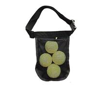 mophrati Large Capacity Tennis Ball Bag for Sports and Leisure Sweat-Proof and Reliable Adjustable Mesh Bag for Tennis Balls, 4 Balls