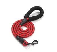 mophrati Leashes Harness Dog Adjustable Rope Leads Traction Universal Long-Lasting Chest Strap Set Corgi Teddy Supply Training, Red Only Leash, S