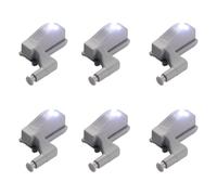 mophrati LED Sensor Lamp for Kitchen Cabinet Wardrobe Closet Will Illuminate All Cabinets When Open Cabinet Door. Turn Off Light, White Light