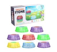 mophrati Light Up Sensory Stones Add Color To Nighttime Play For Children ABS Childrens Foot Balance Training Stepping Stones, 8pcs