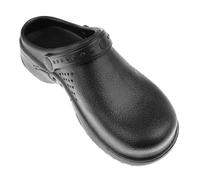 mophrati Lightweight and Durable Men Women Cook Nursing Shoes Ultralite Clogs with Strap, Black, 38 Yards