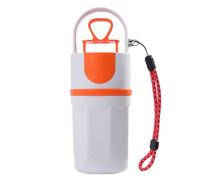 mophrati Lightweight Cat Waste Scoop With Garbage Bag Holder Convenient And Hygienic Pet Waste Removal Wear-resistant Pet Wastes Grippers Dogs Poop Tongs Dog Shovel, white-orange