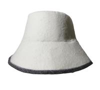 mophrati Lightweight Sauna Hat Made of Wool Felt for Improved Head in Sauna and Spa Situations Light Allows to Wear Without Noticing Have Something On Head, White