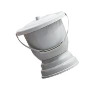 mophrati Lightweight Urinal Bottle with Lid Portable Spittoon for Bedroom 21x23cm, Gray, 28x27cm L