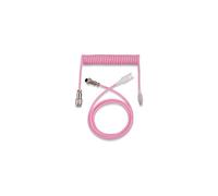 mophrati Mechanical Keyboard Cable Universal Gaming PC Spring Aviation Cables Connector Wire Computer Fitting Replacement, Pink