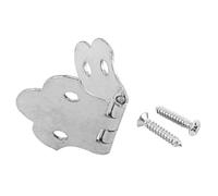 mophrati Metal 3 Strings Guitar Hinge Pre-drilled Tailpiece Musical Instrument Components Supplies with Mounting Screws