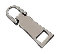 mophrati Metal Zipper Sliders Puller - Practical and Universal Replacement Detachable Metal Zippers Replacement Header Reusable, No. 5 * Gun Color