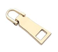 mophrati Metal Zipper Sliders Puller - Practical and Universal Replacement Detachable Metal Zippers Replacement Header Reusable, Number 3 * Gold