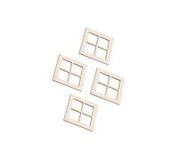 mophrati Mini DIY Shutters Craft Accessories Model Toys Complement Traditional Miniatures Custom Look Dollhouse Furniture Are Four Panel Will Decorate Doll House