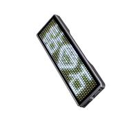 mophrati Mini LED Display With 7 Color LED Optional Store 500 Chinese Characters Change Characters On Computer Magnetic Wearing, USB-white
