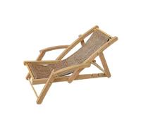 mophrati Miniature Chairs 112 Iron Outdoor Reclining Chair Model Engaging Feature Scenic Representations Durable. 112 Iron Outdoor Reclining Chair Model, light brown, 15x6.1x6.5cm