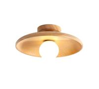 mophrati Minimalist Ceiling Light Setting Mid Century Wood Light,28cm