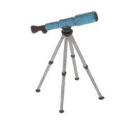 mophrati Model Train Figures Sets Trains Tiny People Character Figurines Doll Model Toys Scenic Layout Creative Models People Figures 164 Scale S Building, Blue Telescope, 3cm