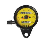 mophrati Motorbike Modification Speedometer Tachometer Gauge LED Backlight Dual Odometer Indicator Light Display Instrument Motorbicycle Instrument Motorcycle LED Backlight