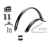 mophrati Mud Guards For Mountain Bikes Premium Accessories Providing Optimal Coverage While Cycling Through Difficult Conditions Bicycle Front Rear Mudguards, Black Brace w Clamp, 26 inch