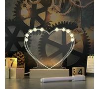 mophrati Multi-Functional Message Board Informative and Durable Acrylic Dry Erases Board with Light Acrylic Memo with Stand, 4