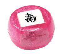 mophrati Multi Sides Dices Chinese Mahjong Dice Beautiful Acrylic Party Game Dice Designed To Fun At Events Must Have Tool For Board Game Room Multi Sided Table Mahjong Tiles, pink, 4.35cm