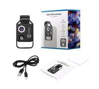 mophrati Multifunctional Microscope Lens For Various Applications Art Research With 6 LED USB Charging Formicro Lenses On Head, Black standard