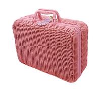 mophrati Multifunctional Storage Basket Container Bathroom Holder Offering Stylish Solutions For Organizing Beauty Tools And Products Cosmetic Storage Box Travel Desktop Cosmetics Box, Pink, M
