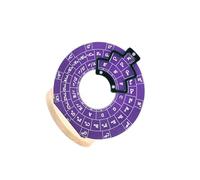 mophrati Music Chords Wheel For Guitar Bass Piano Violin Essential Tool For Easy Chords Learning And Understanding Music Roles Circle Of Fifths Wheel Transpose Tool, violet with base, Diameter 12cm