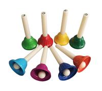 mophrati Music Toys Set For Kids Featuring 8 Note Handbells Home Learning And Daycare Interaction Comfortable Grip Handle. Musical Bells Preliminary Understanding Of Musical And