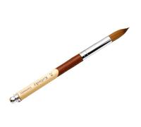 mophrati Nail Brushes Nails Art Round Head Kolinsky Gel Builder Pointed Tip Oval Crimped Shaped Carving for Acrylic Powder, Type 24