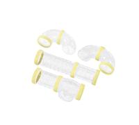 mophrati Non-toxic Hamster Cage Accessories Odorless And Non-deformable Good Observation Tunnel For Hamster Playground, Yellow