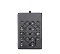mophrati Numeric Keypad 18 Keys Designed With Durable ABS Everyday In Offices Or Homes Digital Keyboard Designeasy To Carry Portable Number Keyboard For Laptop Computers, 269key Black, 13.6x9.2cm