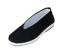 mophrati Old Beijing Tai Chi Kung Fu Shoes Comfortable Rubber Sole Breathable Training and Casual Outfits Gift. Traditional Old Beijing Shoes Rubber Sole, Black, 37