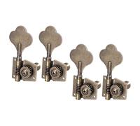 mophrati Opened Electric Bass Tuning Pegs With Flower Shaped Knob Provide Musicians Stylish And Functional Solutions To Tune Machine Heads Tuning Keys Buttons Guitar Parts, 4R Bronze, 82mm-88mm