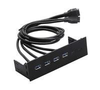mophrati Optical Drive Bay USB Front Panel Adapter 25 Inch USB Hub High Speed Efficient Data Transfer And Data Files Between Devices And Computer At Blazing, 4 Ports 3.0, 163x105x53mm