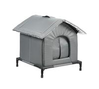 mophrati Outdoor Insulated Shelter, Warm Cat Height-Increasing Moisture-Proof Curtain, Thick Sponge for Nest, Assemble, 33x33cm