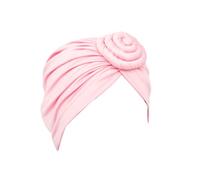 mophrati Pack of 1 African Turban Pre-Tied Adjustable Lightweight Breathable Headwear Headwraps Head for Cover Hair Wraps for Women, Pink