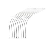 mophrati Pack of 10 Fishing Connectors Nylon Fly Line Loops Portable Carrying Fish Preparation Equipment Marking Replacement, White, 50LB