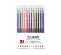 mophrati Pearl Colored Neutral Pen Distinct Color Difference Long Lasting Ink Will Quickly Dry And Not Fade Easily Accounting Pen, 12 colors