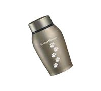 mophrati Personalized Pet Urns Remembrance Memorial Casket Beautifully Crafted and Timeless, Gold, 13.5 x 6cm