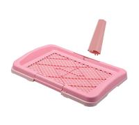 mophrati Pet Supplies Pee Litter Tray For Small Medium Large Dogs Provides Clean Indoor Potty Solutions With Easy Maintenance Indoor Portable Pee Litter Tray Cats Boxes, Light Pink, 47x34x5.5cm