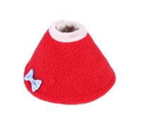 mophrati Pets Collar Anti-bite Neck Protective Recovery Cone Clothes Circle Cloak Collars Protector Clothing Accessory , Red , L