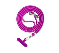 mophrati Phone Lanyard Nylon Crossbody Style Adjustable Phone Lanyard Featuring Detachable Safety Strap For Men Women Cyclists Nylon Universal Adjustable, Rose Red, Length 160cm