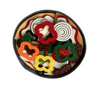 mophrati Pizza Toys Felt Pizza Play Set Kitchen Toy Multicolor Creative Fun Learning Experience For Kids Boys Girls Pretend Play Set Role Toy Kids Boys