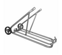 mophrati PODAY Foldable Bicycles Rear Shelf Portable Bikes Back Carry Racks with Wheels Riding Carrier Holder Accessory