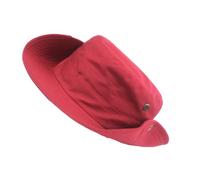 mophrati Portable Bucket Hat Easy to Carry for Next Adventure Fishing Hat Cowboy Sun Sun Cap Wind Proof, red