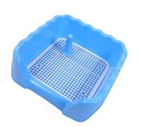 mophrati Portable Dog Litter Pan Featuring Simple Clean Solution Puppy Training Gaining Popularity Among Dog Lovers Everywhere Potty Toilet Training Tray Indoor Outdoor, blue, L