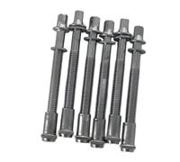mophrati Portable Drum Hardware Tom Screws High Efficiency Drum Tension Rods Accessory For Musicians On Go Making Easy To Carry Around.'re To In Bag As Spares. Package Includes 6, Silver, 6x50mm