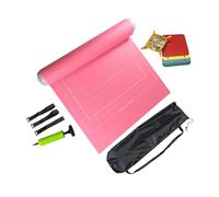 mophrati Portable Jigsaw Puzzles Pad Roll Up 2000 Pieces Premium Pump Puzzle Felt Mat Inflatable Tube Puzzle Lovers Portable Jigsaw Mat Roll Up 2000 Pieces, Pink, 1500