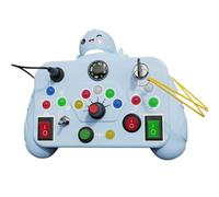 mophrati Portable LED Light Toys Promoting Hand Foot Coordination ABS Toys With LED Light Switches Are Busy Busy Buttons , blue