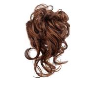 mophrati Practical Gifts For Those Who Love Messy Curls And Buns Fiber Claw Clip Messy Bun Hair Piece Curly Claw Hair Bun, light brown