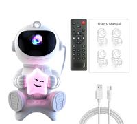 mophrati Projector Light Starry Sky Astronaut Bluetooth Speakers Using LED Lights ForGalaxy Star Astronaut Starry Sky Lights, Embrace The Stars