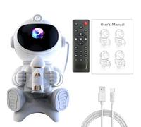 mophrati Projector Light Starry Sky Astronaut Bluetooth Speakers Using LED Lights ForGalaxy Star Astronaut Starry Sky Lights, Hold The Plane