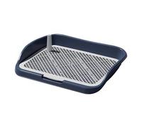 mophrati Puppy Pee Pads Small Medium Dogs Training Toilets Portable Mesh Format Dog Pee Tray Home Clean And Other Occasions. Dog Training Toilet Pad Holder Potty Tray, Navy blue, 48x36.5x8.5cm